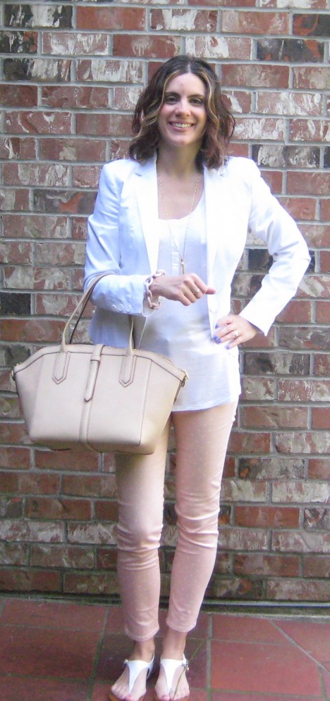 Gap Pink Polka Dot Cropped Pants