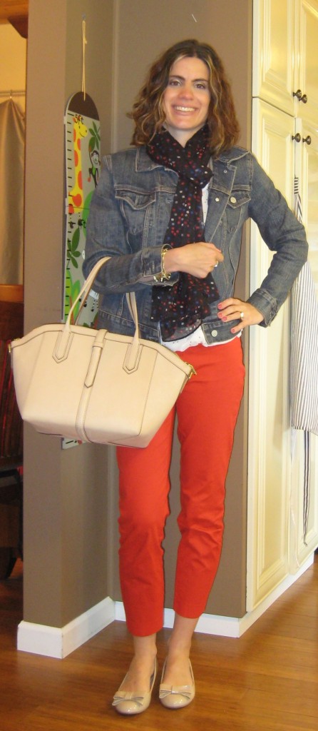 Red Crop Pant