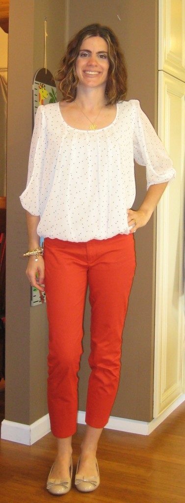 Red Crop Pant