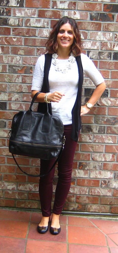 RW & Co Burgundy Jeggings