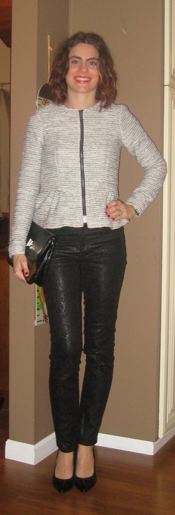 Peplum Tweed Jacket: Vodka Infused Lemonade
