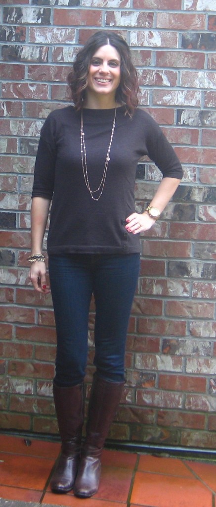 Brown Tunic Sweater: Vodka Infused Lemonade